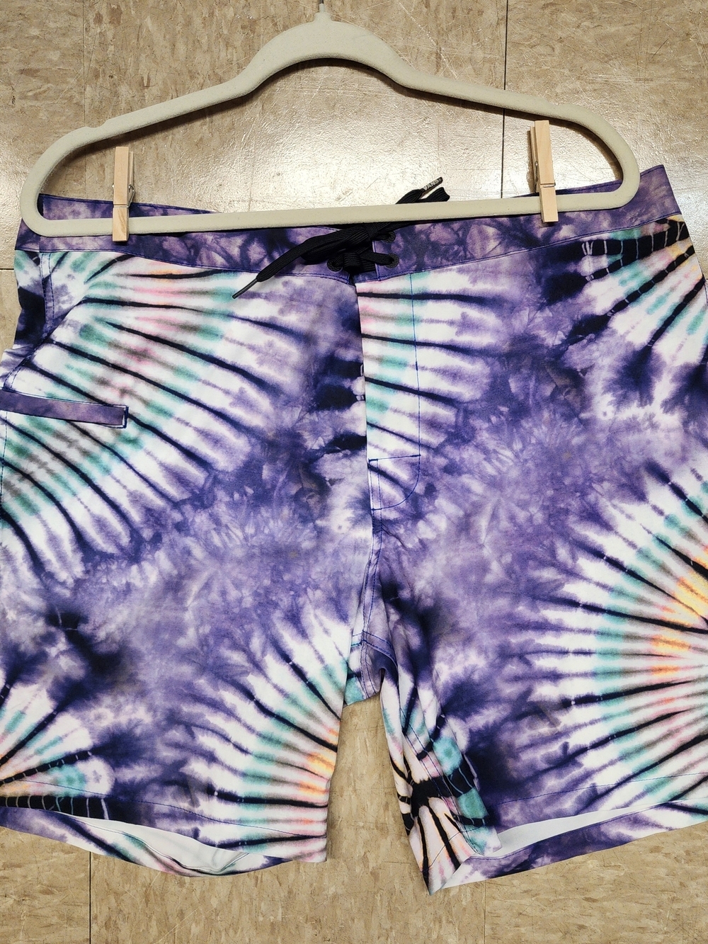 Vans Black and Blue Logo Elastic Waist Shorts